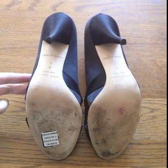 Kate Spade Satin Hera Open Toe Heels Size 8 - Picture 12 of 15